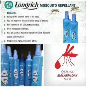 LONGRICH MOSQUITO REPELLANT Spray 8 Hours Protection Against Bite