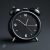 black mini alarm clock